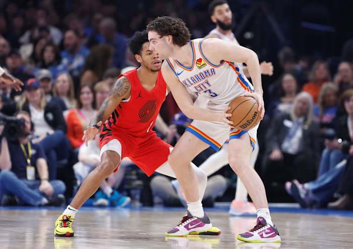 Josh Giddey, OKC Thunder, Anfernee Simons, Portland Trail Blazers